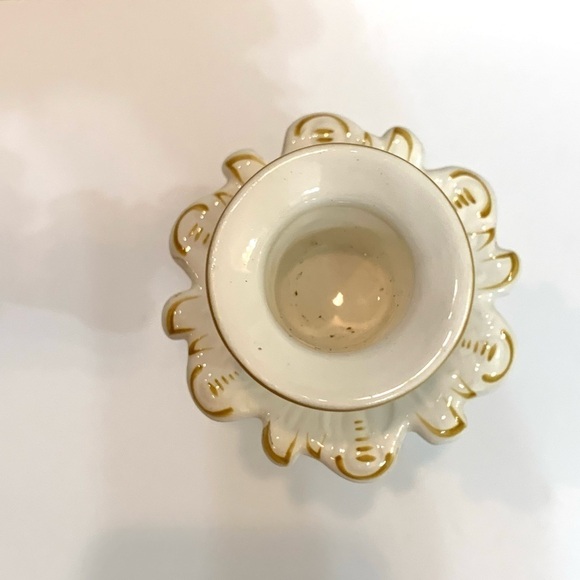 Vintage Kammer and Kramer Rose Porcelain Candlestick Germany KSK - Picture 6 of 12